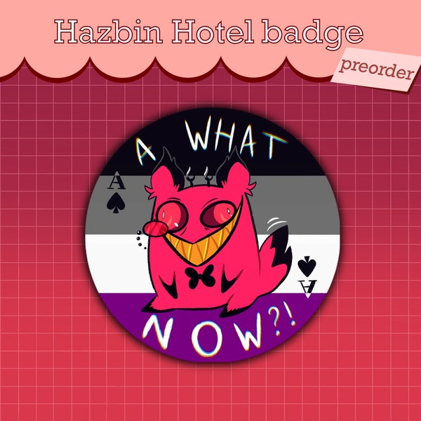 Insignia as orgullo asexual Alastor Hazbin Hotel PREVENTA