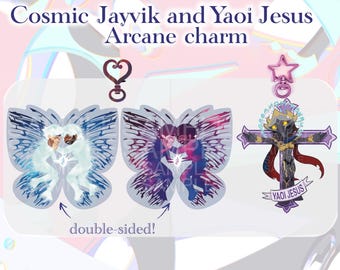 Llaveros inspirados Jayvik Jayce Viktor Yaoi Jesus Arcane AVAIBLE, ready to ship :D