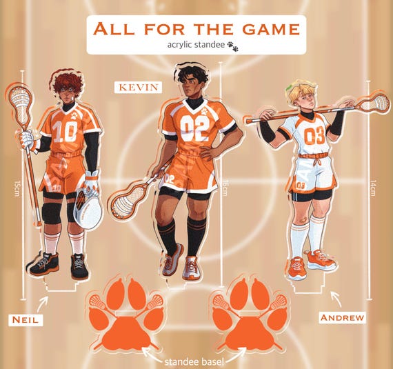 Ready to Ship! All for the Game Acrylic Standee Andrew Minyard