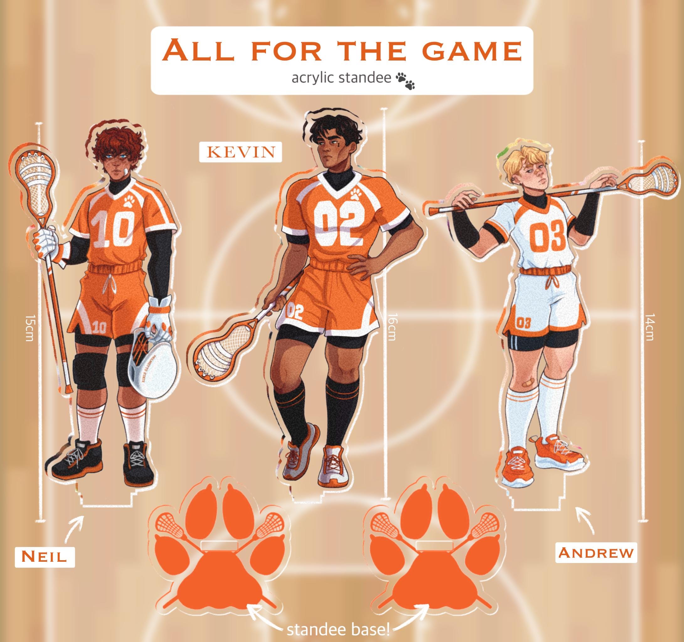 Ready to Ship! All for the Game Acrylic Standee Andrew Minyard