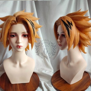 Comisión de pelucas Kaminari Hero cosplay
