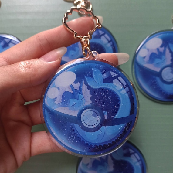 シャワーズ キーホルダー / ポケモン イベ進化チャーム - Etsy 日本