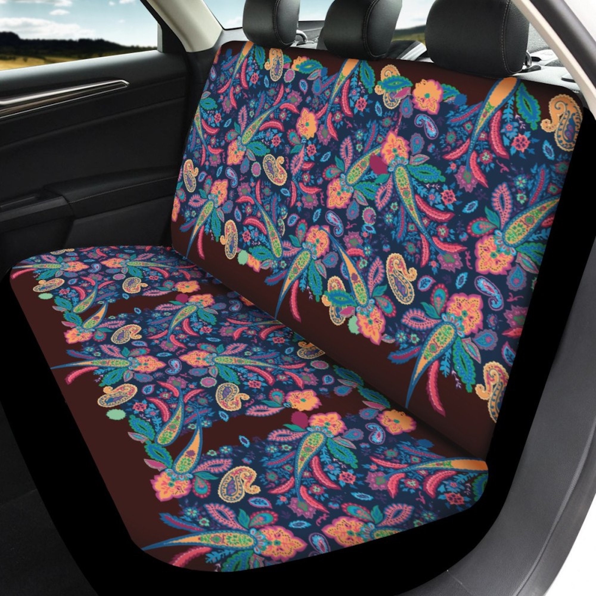 Vintage Earthy Floral Car Seat Cover main image 1