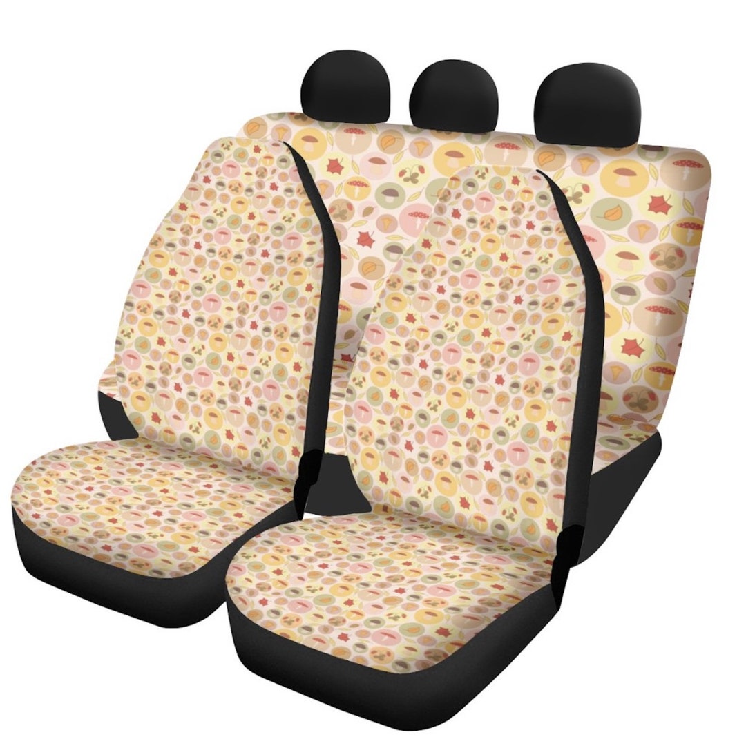 Cottagecore Mushroom Car Seat Covers Full Set, Car Seat Covers Baby, Car Seat Protector, Car