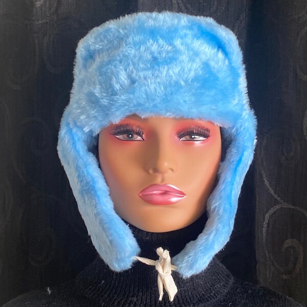 Blue Ushanka Etsy