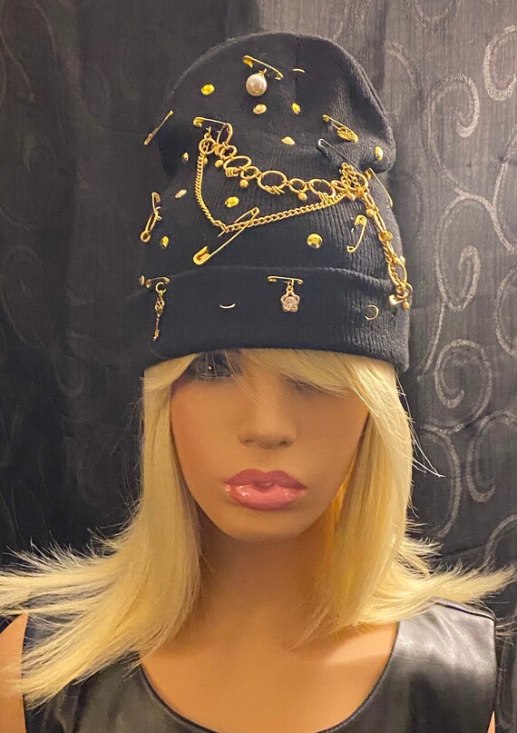 BLING Beanie Embellished Hat Studded Hat Jeweled Hat Bling Etsy