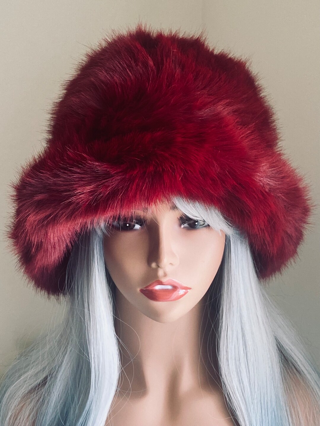 burgundy-faux-fur-bucket-hat-wine-red-faux-fur-bucket-hat-shaggy-fur