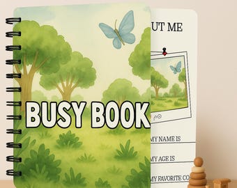 Busy book | Toddler busy book | Quiet book | Busy book printable | Preschool busy book | Learning binder | Activity book | Montessori book