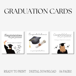 Carte de remise des diplômes | Cadeau de fin d'études | Remise des diplômes universitaires | Carte de félicitations | Diplômé du secondaire | Remise des diplômes | Cartes de remise de diplômes | Félicitations