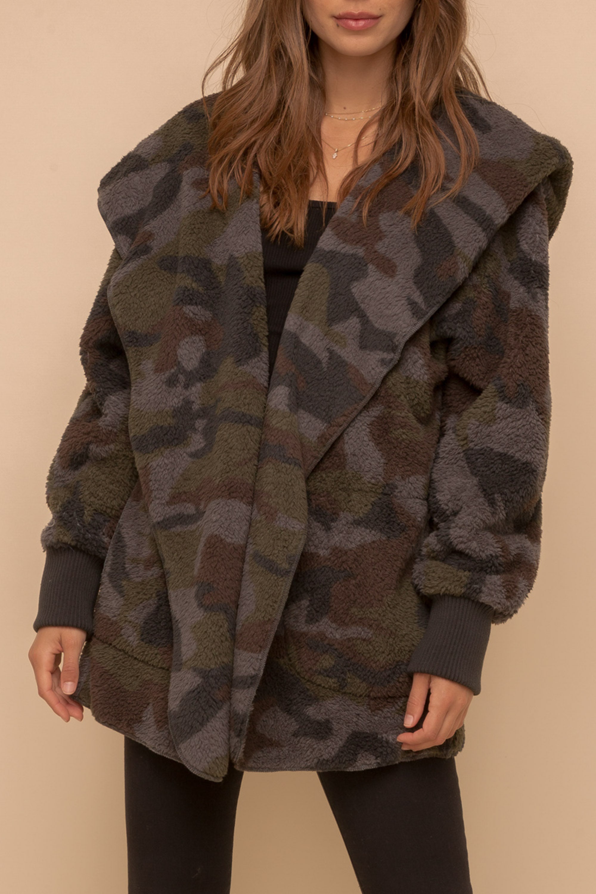 Camo Sherpa Jacket Fleece Jacket Women's sherpa Jacket Etsy