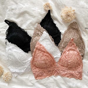 All Over Lace Padded Gorgeous Floral Lace Bralette