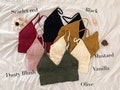 Seamless Removable Padded Textured Brami Bralette, Adjustable Strap Pullover Bralette, Soft and Comfortable for Everyday
