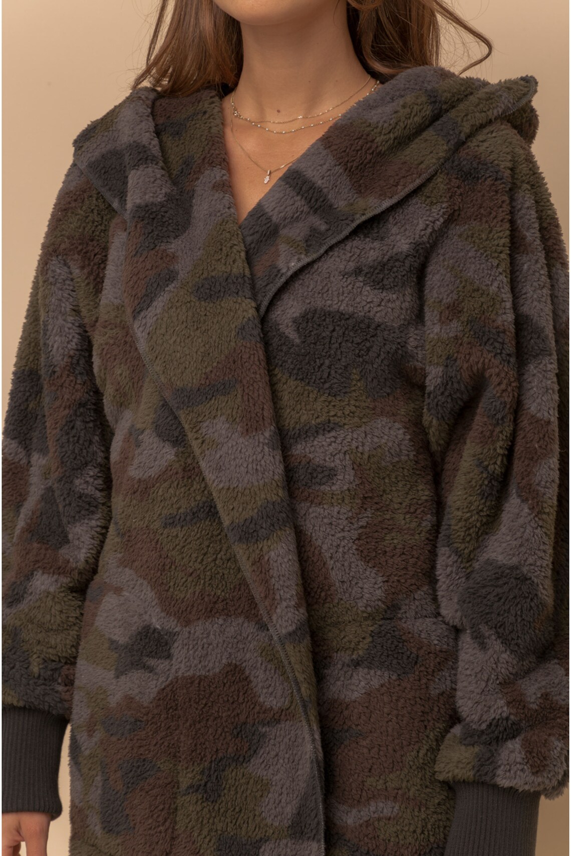 Camo Sherpa Jacket Fleece Jacket Women's sherpa Jacket Etsy