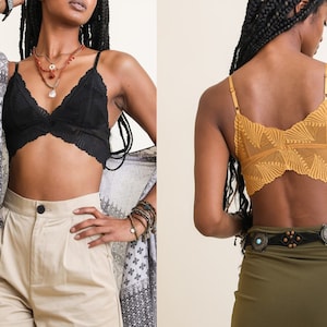 orange bralette top