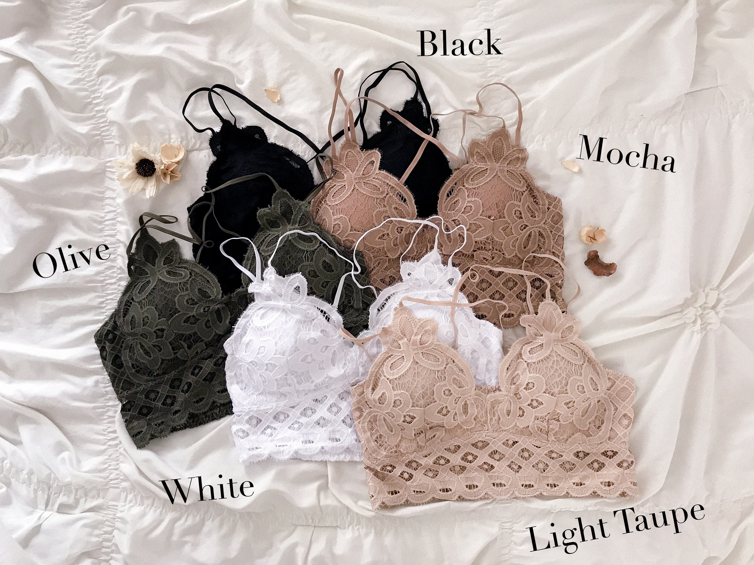 Cute Halter See Through Lace Bralette & Panty Set