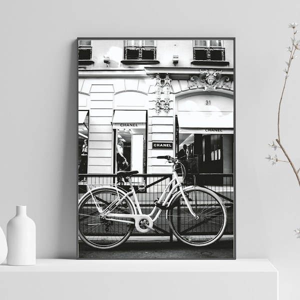 Designer Shop Wall Art , Fashion Wall Art , Coco Posters,Designer Print Set,Minimalist Wall Art,Street Art Decor,Vanity Decor,Black&white