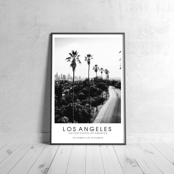 Los Angeles Printable Art LA Poster Unique Wallart Decor | Etsy