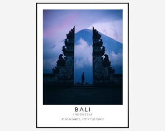 Bali Digital Télécharger Poster - Indonésie Wall Art - Bali Wall Art - Bali Art - Indonesia Print - Bali Photogprahy - Affiche de voyage -Indonésie