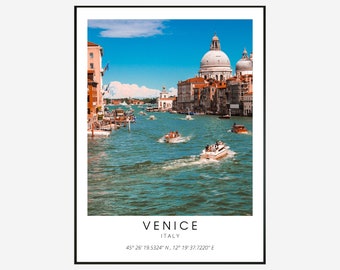 Venice Italy Digital Download Poster  - Venice Wall Art - Venice Photogpraphy Print - Venice Poster - Italy Print - Italy Wall Art - Venice