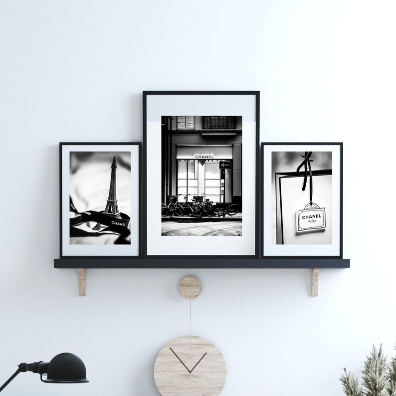 Designer Wall Art Set of 3, Fashion Wall Art Set, Coco Posters,designer