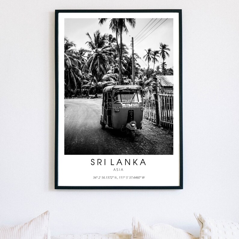 Sri Lanka Wall Artminimalist Printable Wall Artsri Lanka Etsy