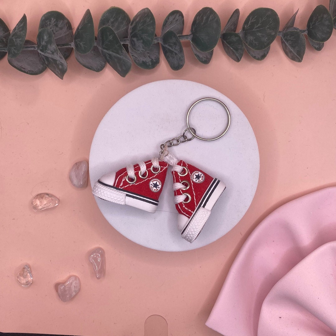 Pair of Converse Keychain / Miniature 1 Inch Pair of Converse Keychain