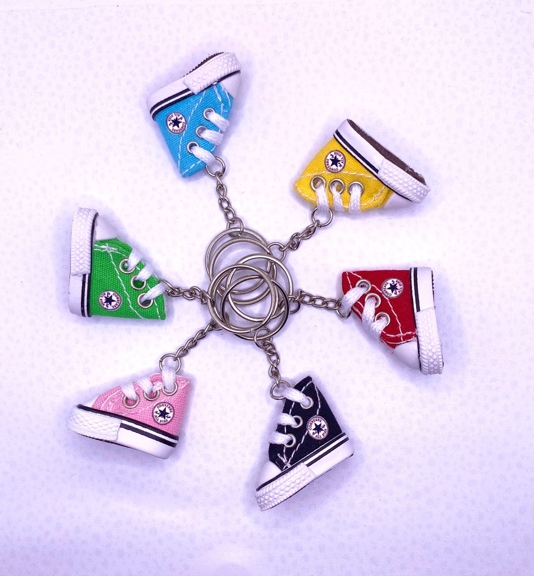 Mini Converse Shoe Keychain / Small Converse Keychain Etsy
