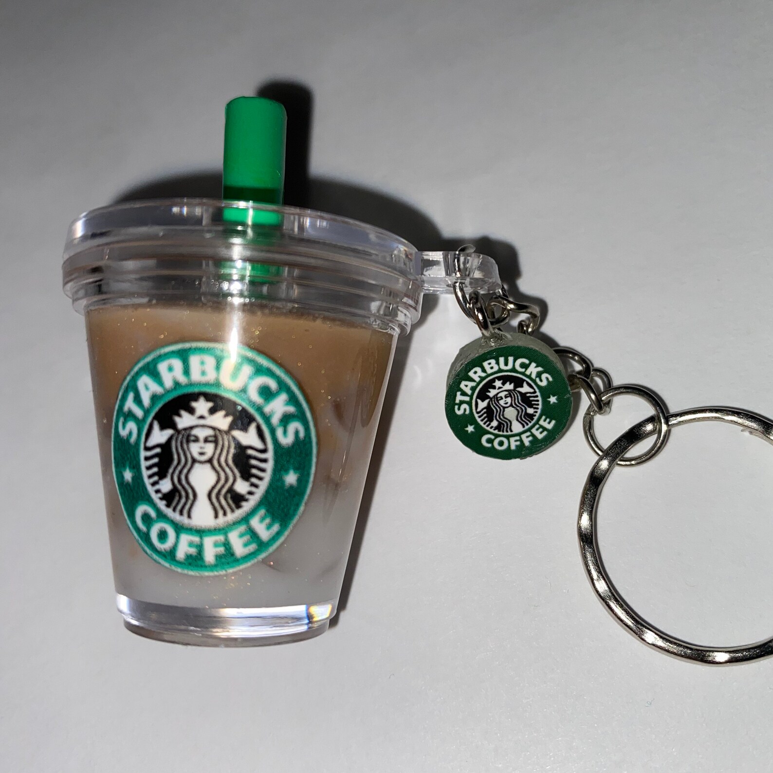 Starbucks Iced Drink Keychain with Starbucks Charm Etsy