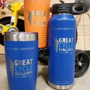 Great Cycle Challenge Drinkware - 20oz Tumbler and 32oz Water Bottle