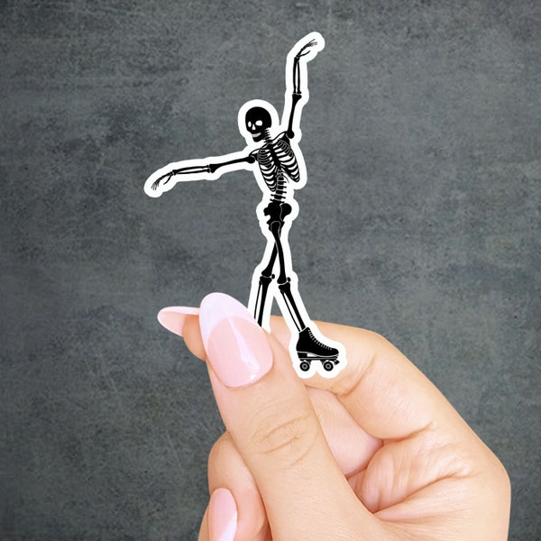 Feel It In Your Bones Roller Skate Sticker