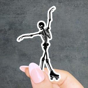 Feel It In Your Bones Roller Skate Sticker