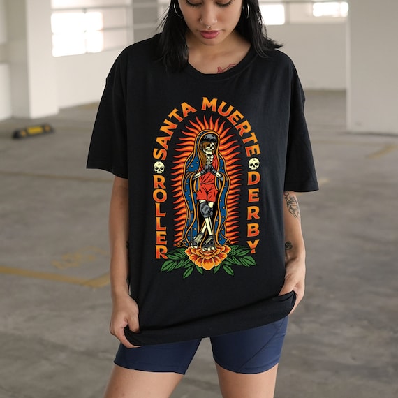 T shirt santa muerte clearance