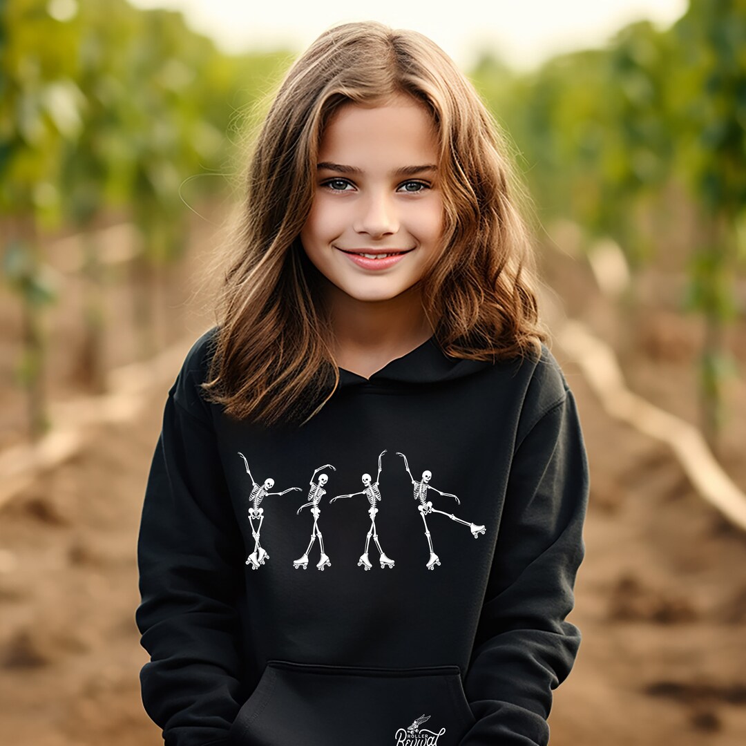 Feel It in Your Bones Unisex Youth Roller Skate Hoodie Etsy