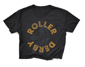 Camiseta Hipcheck Roller Derby Crop Top Skate