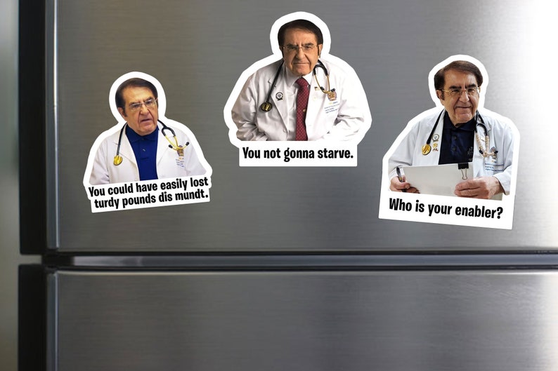 Dr. Now Magnets Set Funny Weight Loss image 1