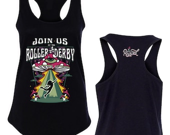Join us at the Roller Derby Racerback Tank Top Skate