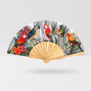 FABRIC HAND FAN - Wedding Party Event Handheld Fan - souvenir gifts Bridal Shower - valentines day gifts for her