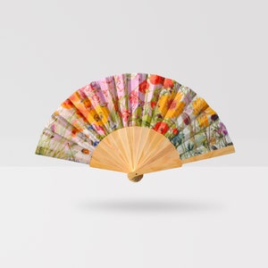 Unique gift ideas for women - floral FOLDING HAND FAN- Gifts