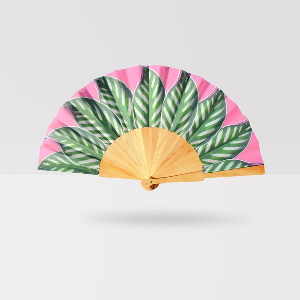 HAND FAN - Tropical Folding fan / Holiday Gifts / festival hand fan / bride to be/ wedding favours / summer party decor beach wedding