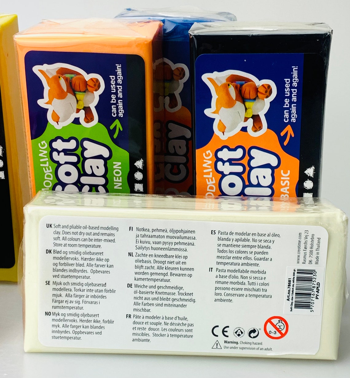 Soft Clay_Modeling Clay_ re-usable and Intermixable Craft Clay | Etsy