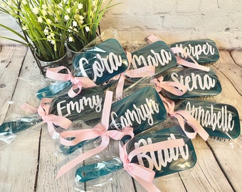 Personalized Custom Brush dance cheer teacher gift cosmetic bulk birthday mother decal beach favors girls trip Christmas