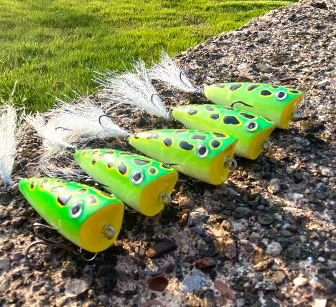 Handmade Wooden Topwater Fishing Lure Etsy