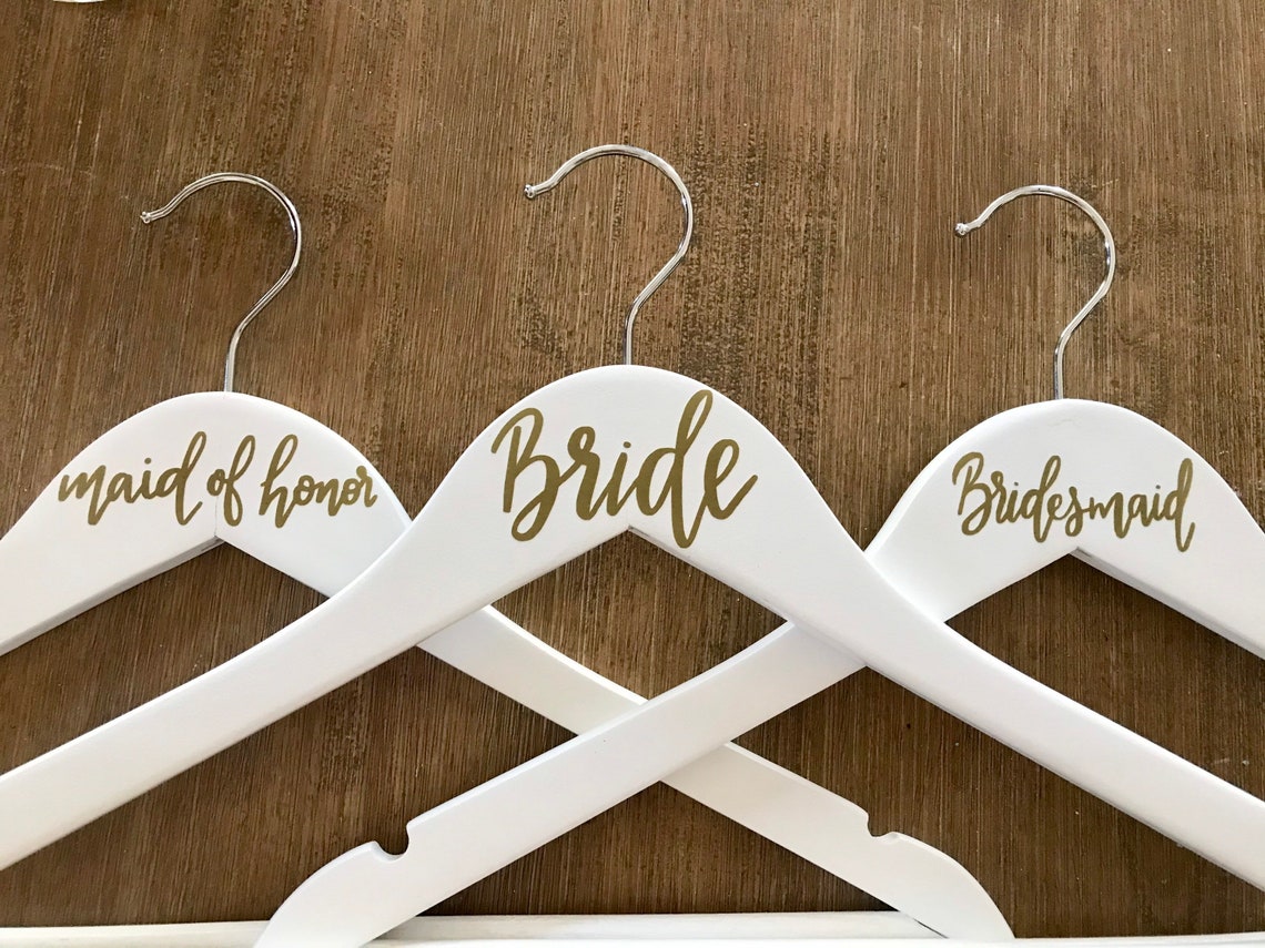 Wedding Hangers Bridal Party Gifts Wedding Party Wood Etsy