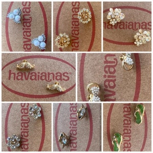 Personalisierte Kristall Charms für Havaianas Slim fli Flops