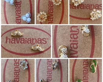 Personalized Crystal Charms for Havaianas Slim fli flops