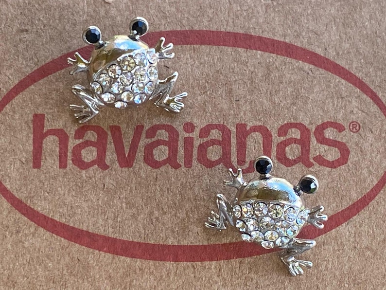 Personalized Crystal Charms for Havaianas SLIM Crystal Frog