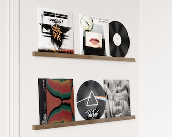 Vinyl Record Display Shelves, Album Shelves, Wall Mount, Vinyl Records Holder, Wall Mounted Vinyl Record Display Shelf