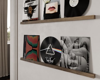 Wall Mounted Vinyl Record Display Shelf, Vinyl Record Display Shelves, Album Shelves, Wall Mount, Vinyl Records Holder