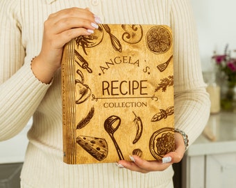 Libro di ricette, libro di cucina, libro di ricette personalizzato, Natale, regalo per la mamma, vintage, retrò, scatola di ricette, scatola di ricette di famiglia, arredamento della cucina