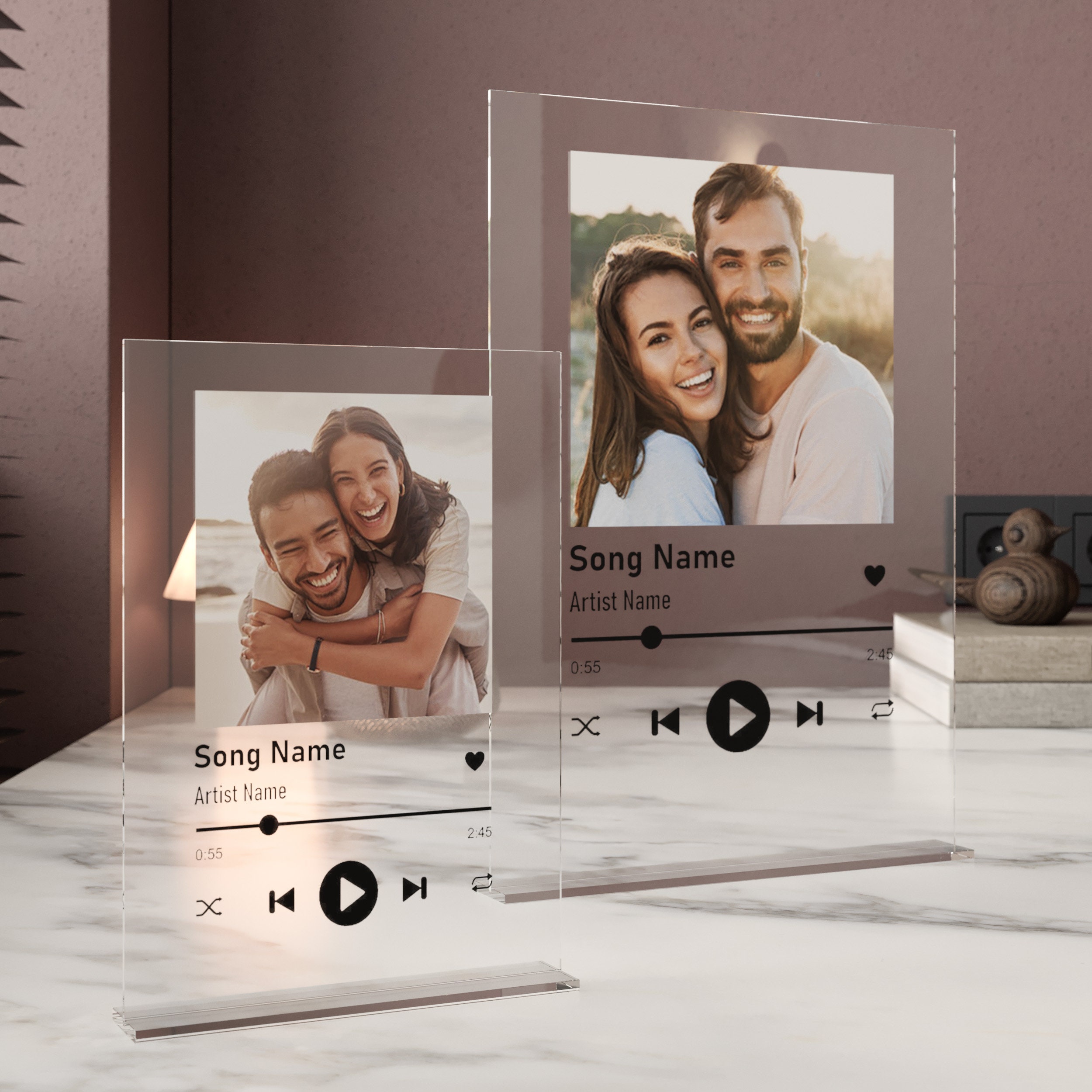 Personalised Song Plaque Playlist Streaming Service Custom Album Art Gift